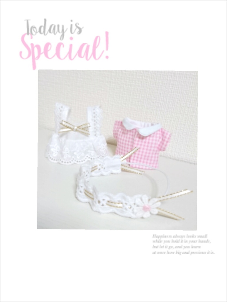 ぴんくメイド服セット