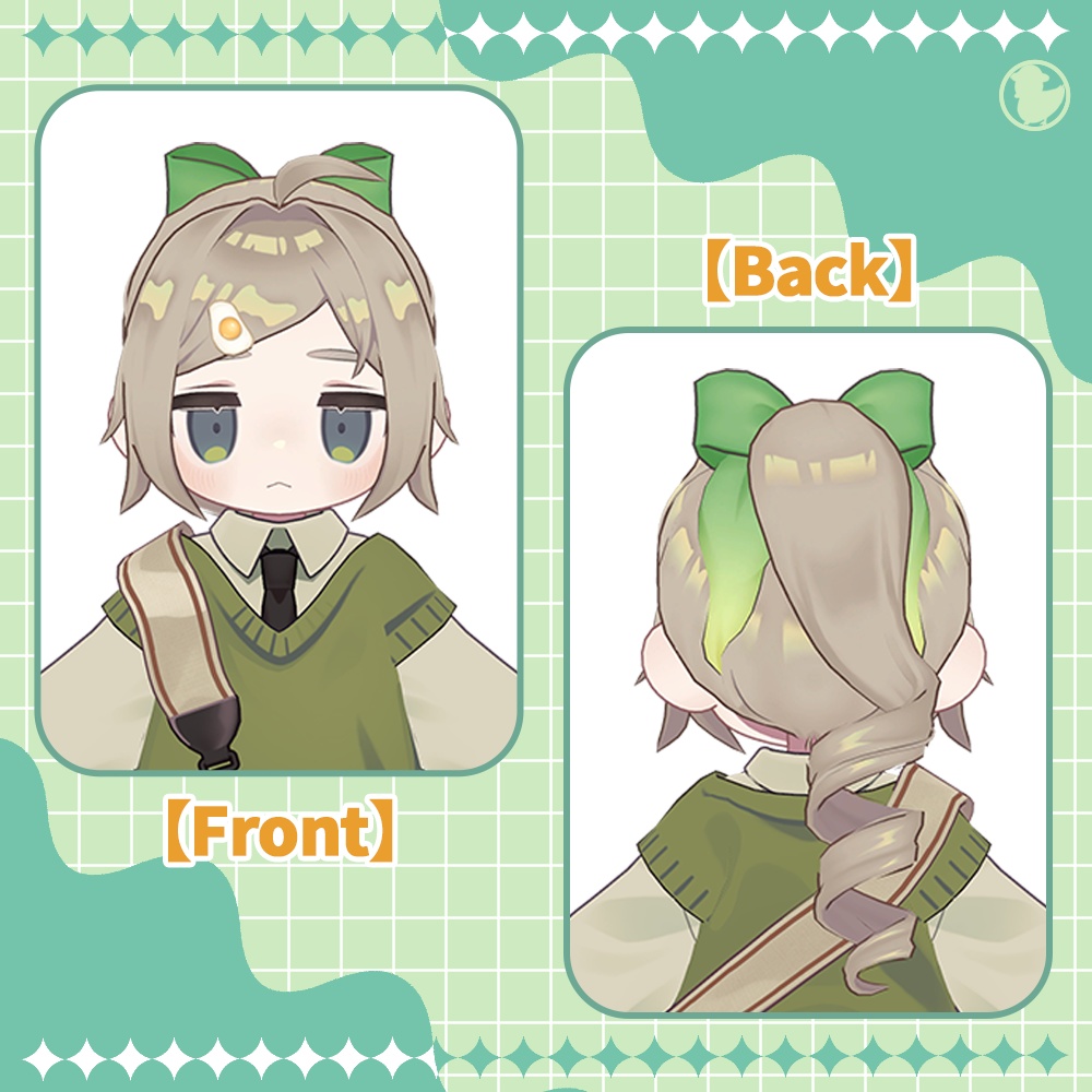 【9アバター対応】縦ロールポニー