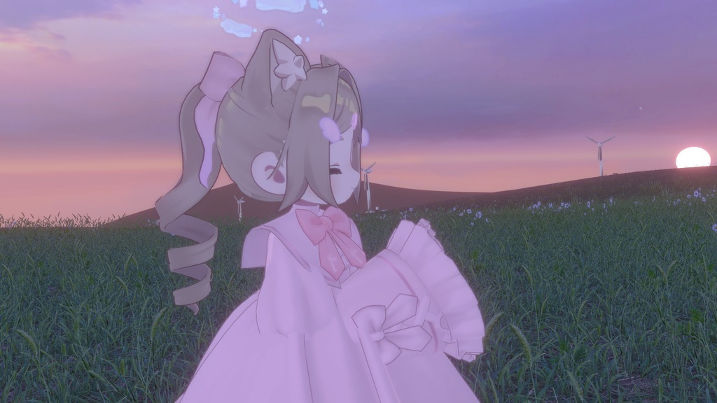 【9アバター対応】縦ロールポニー