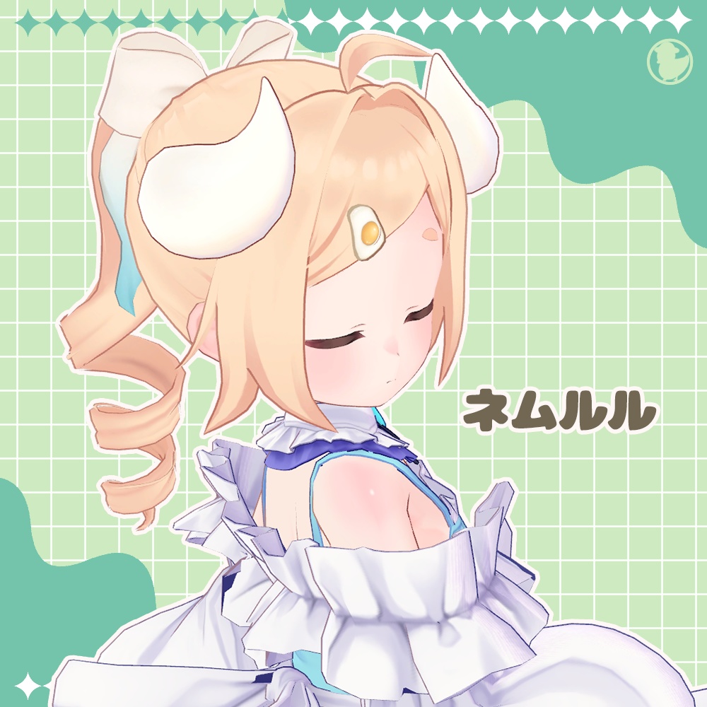 【9アバター対応】縦ロールポニー