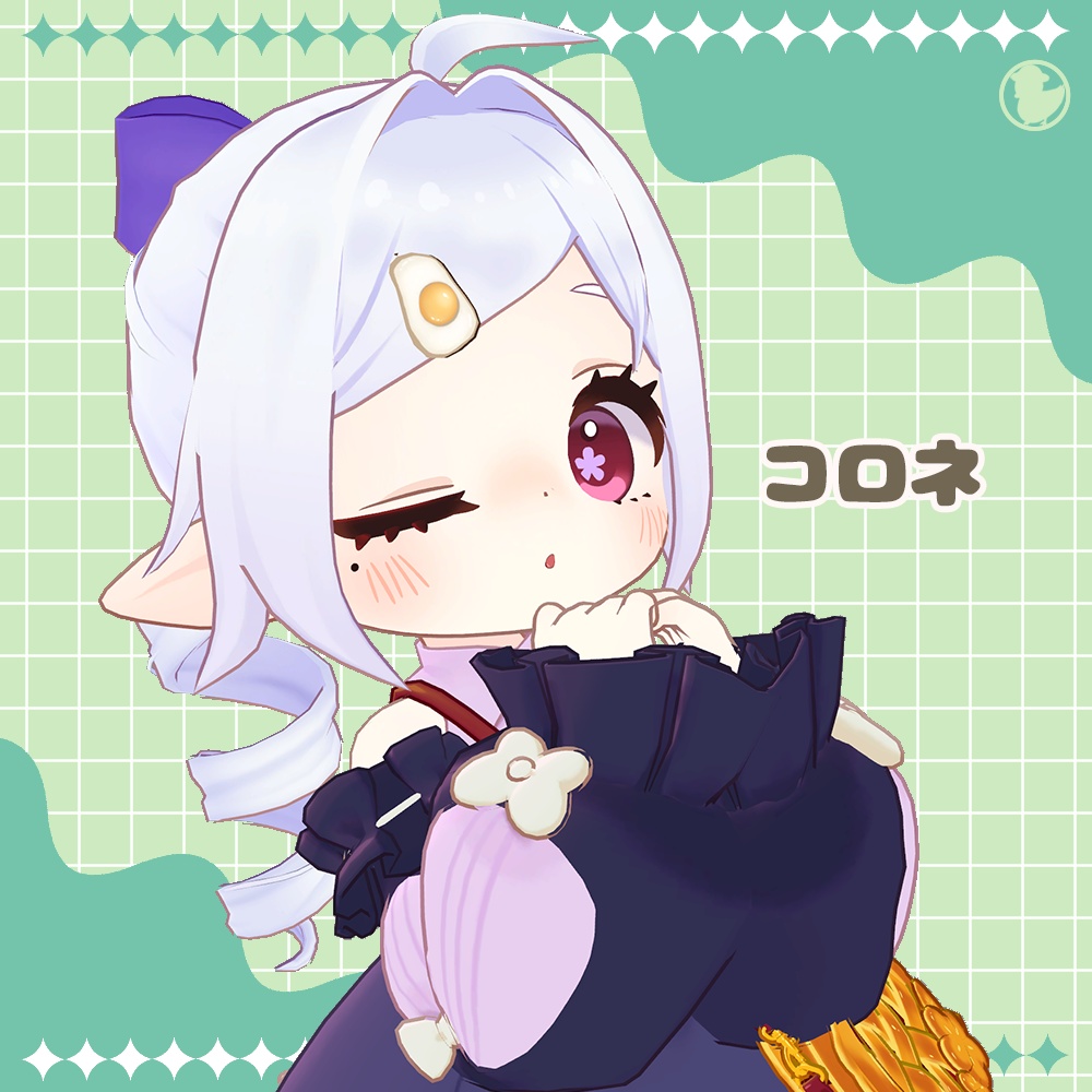 【9アバター対応】縦ロールポニー