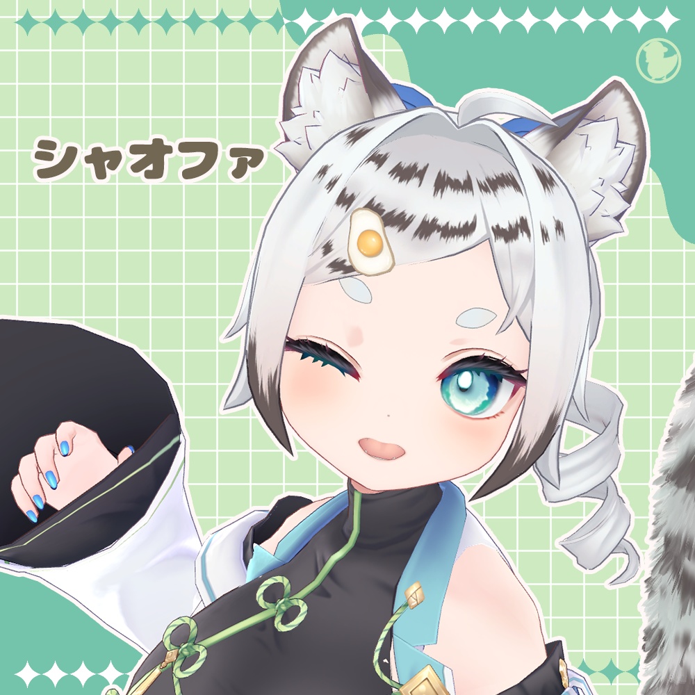 【9アバター対応】縦ロールポニー