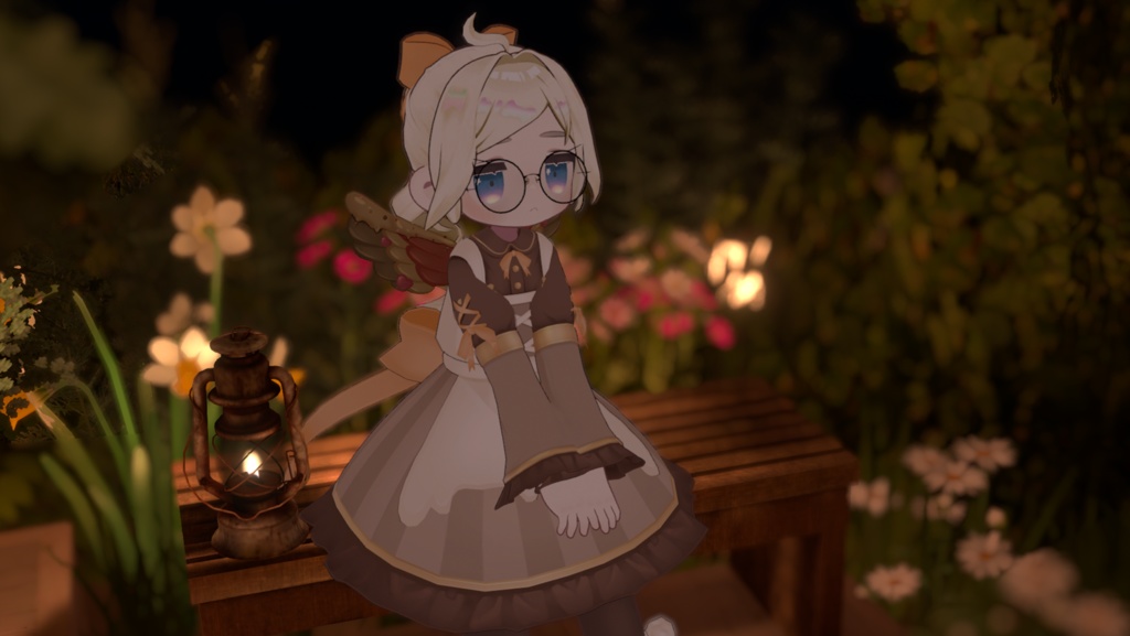 【6アバター対応】チョコ衣装/ゆるまきツイン