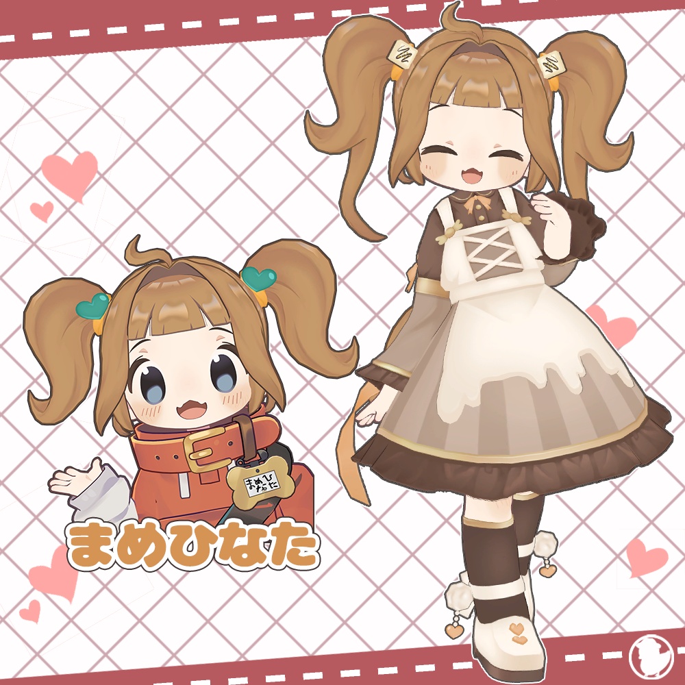 【6アバター対応】チョコ衣装/ゆるまきツイン