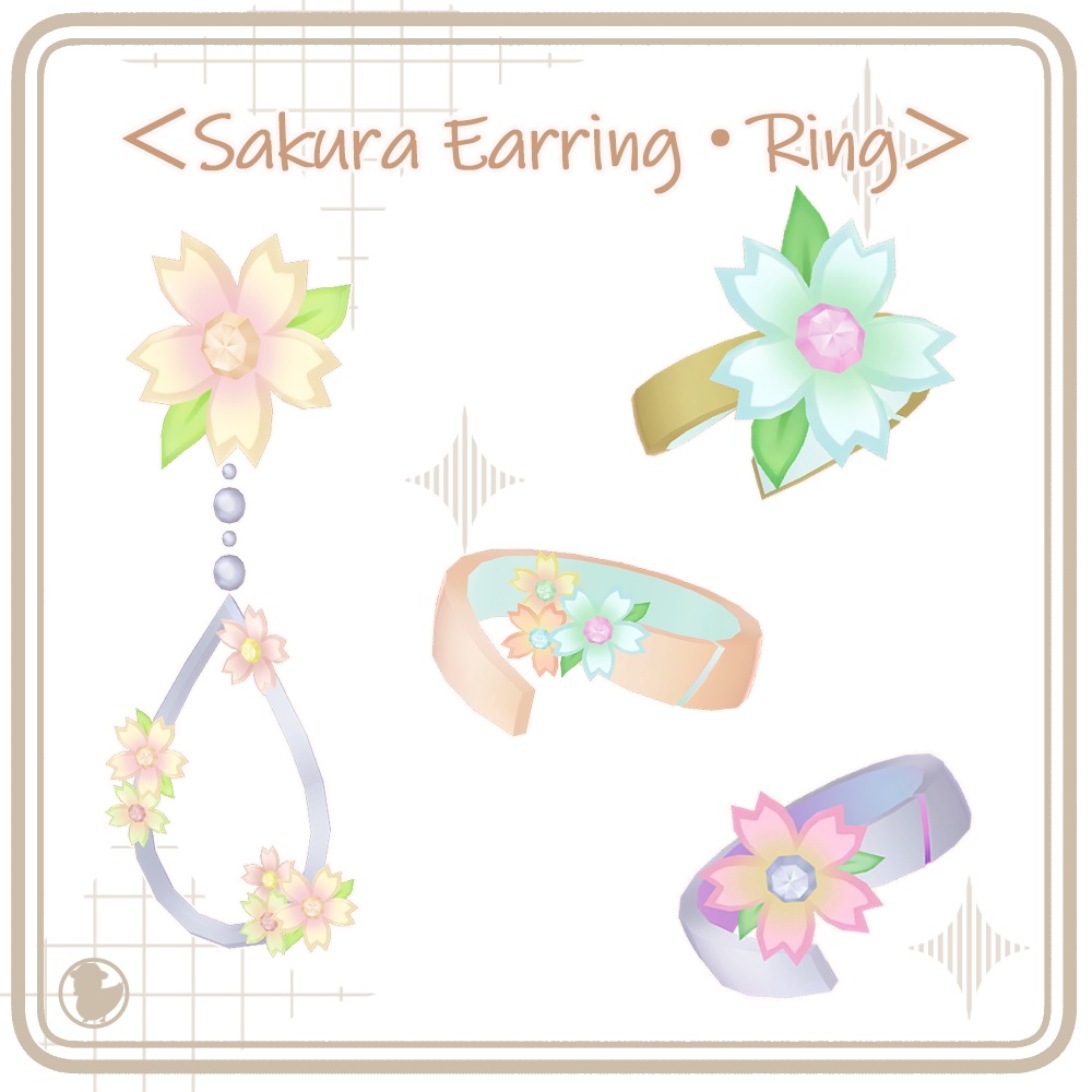 さくらアクセサリー【ピアス・リング】