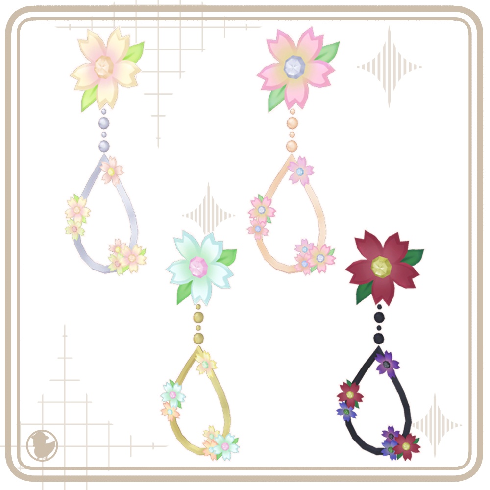 さくらアクセサリー【ピアス・リング】