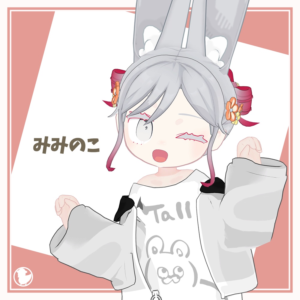 【9アバター対応】リボンツインヘア