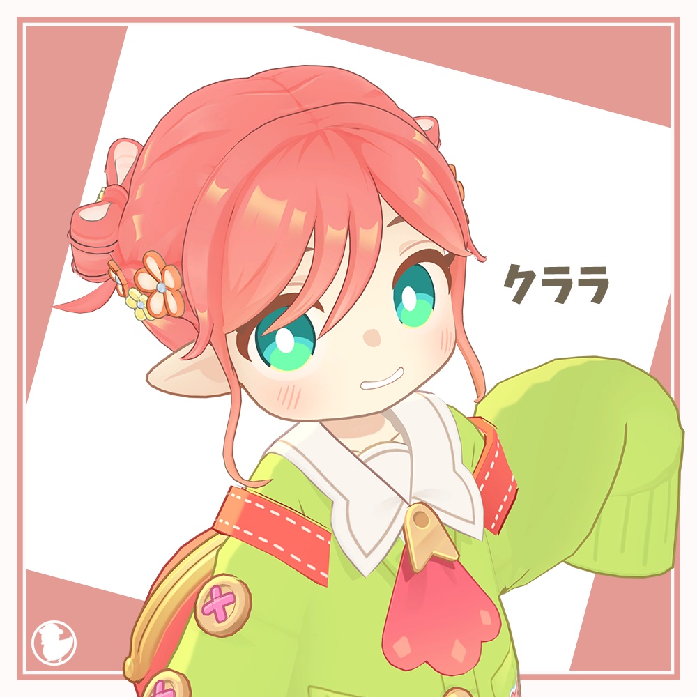 【9アバター対応】リボンツインヘア