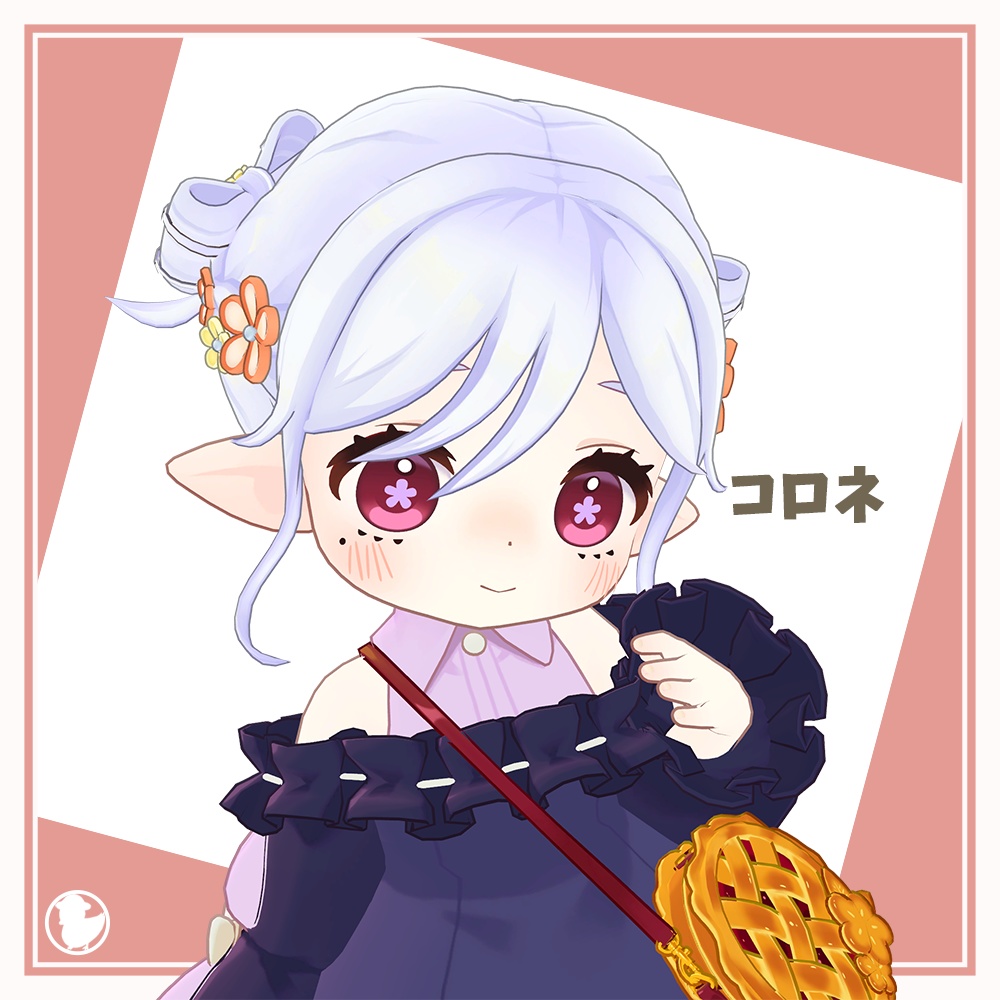 【9アバター対応】リボンツインヘア