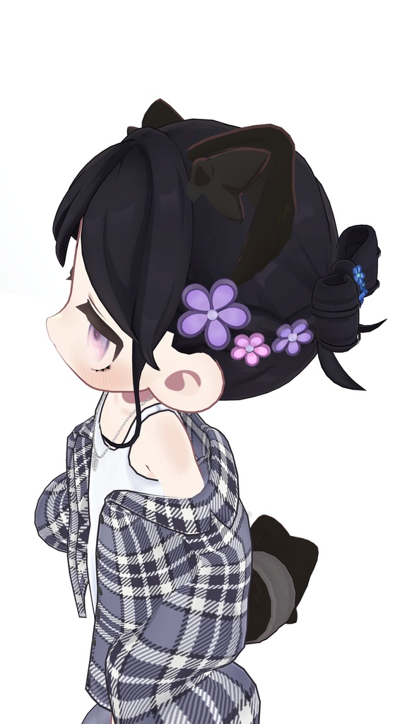 【9アバター対応】リボンツインヘア