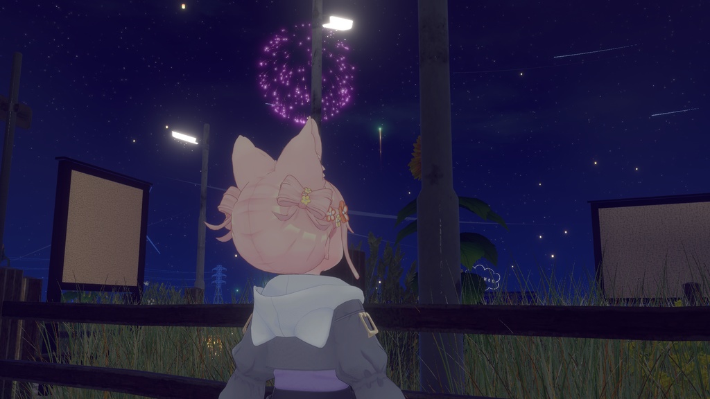 【9アバター対応】リボンツインヘア