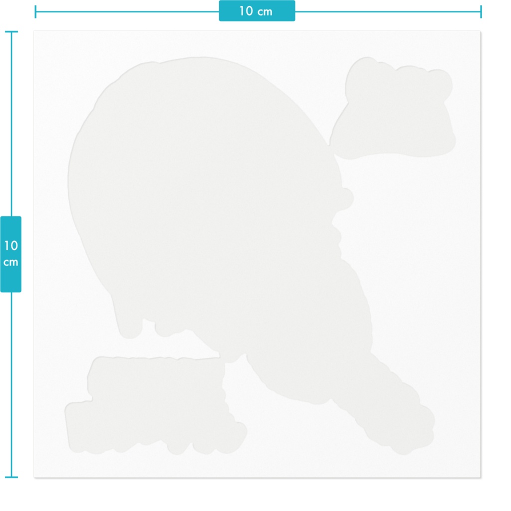 笹野原くん生首ステッカー(ゾンビVer.)
