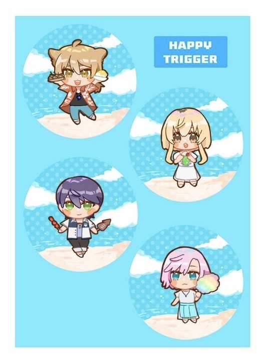 《非公式》ハッピートリガー ハーフカットシール