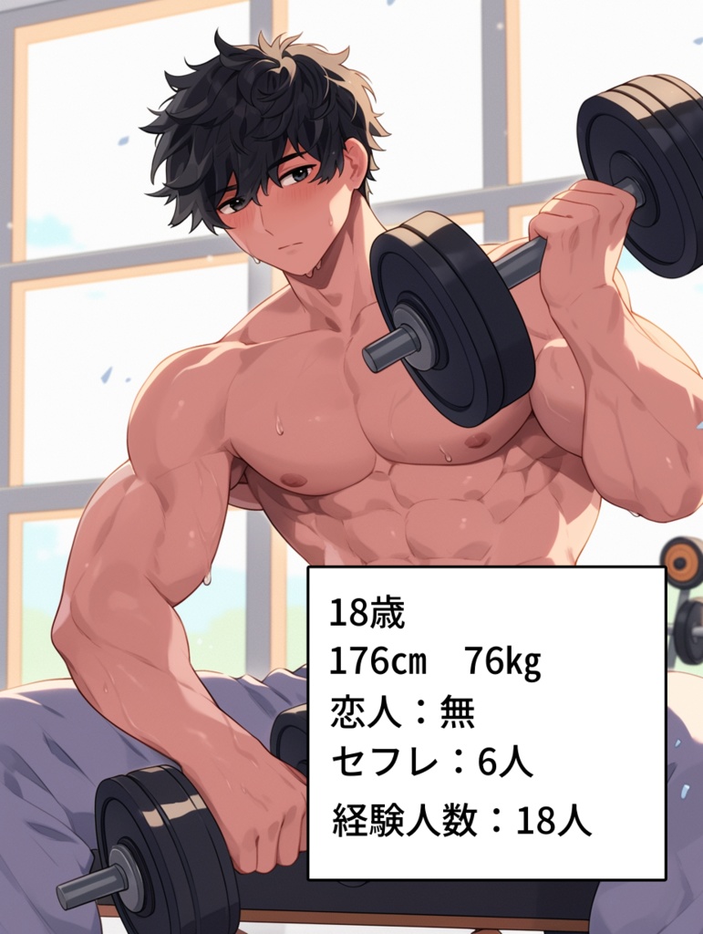 筋トレ男子詰め合わせパック( Muscle training boys assortment illustration pack)