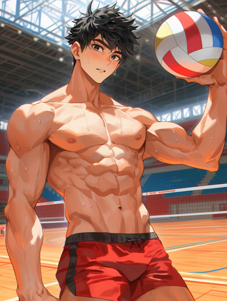 バレーボールイラスト詰め合わせパック1(Volleyball Illustration Assortment Pack 1)