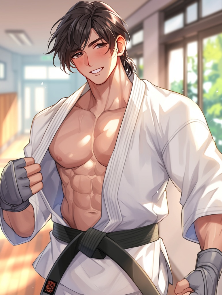 空手部員イラスト詰め合わせパック1(Karate Club Member Illustration Assortment Pack 1)