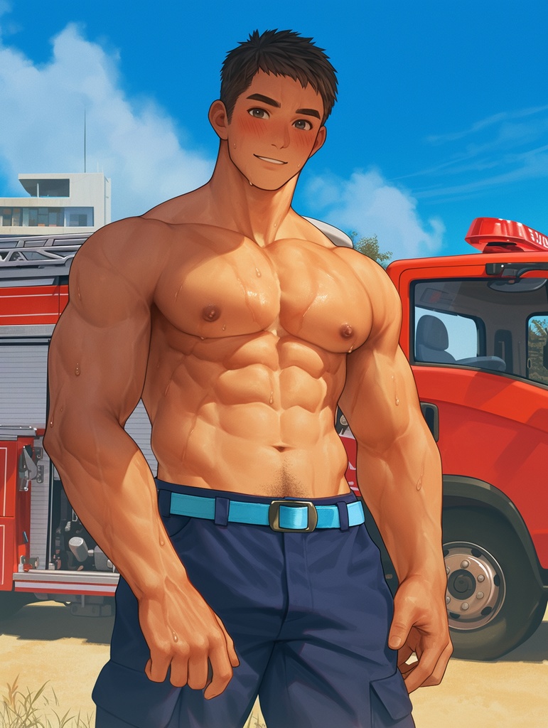 消防士イラスト詰め合わせパック1(Firefighter Illustration Assortment Pack 1)