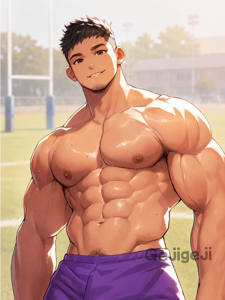 教育実習の男子学生たち(Male students on teaching practicum)