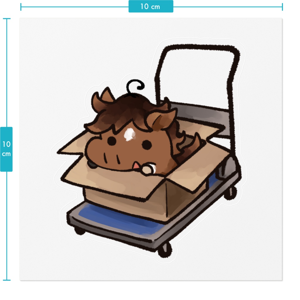 うま すてっか〜(10種/ホワイト/クリア)