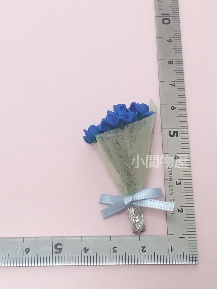 バラの花束(青の小サイズ)