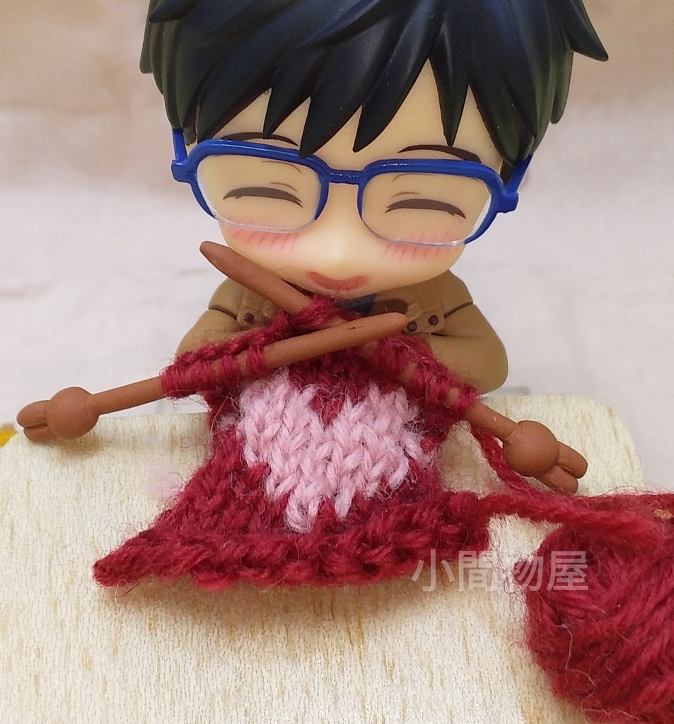 ハート編み物(ウサギ)