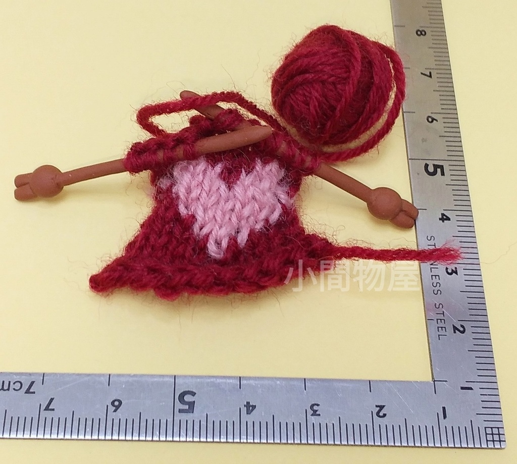 ハート編み物(ウサギ)