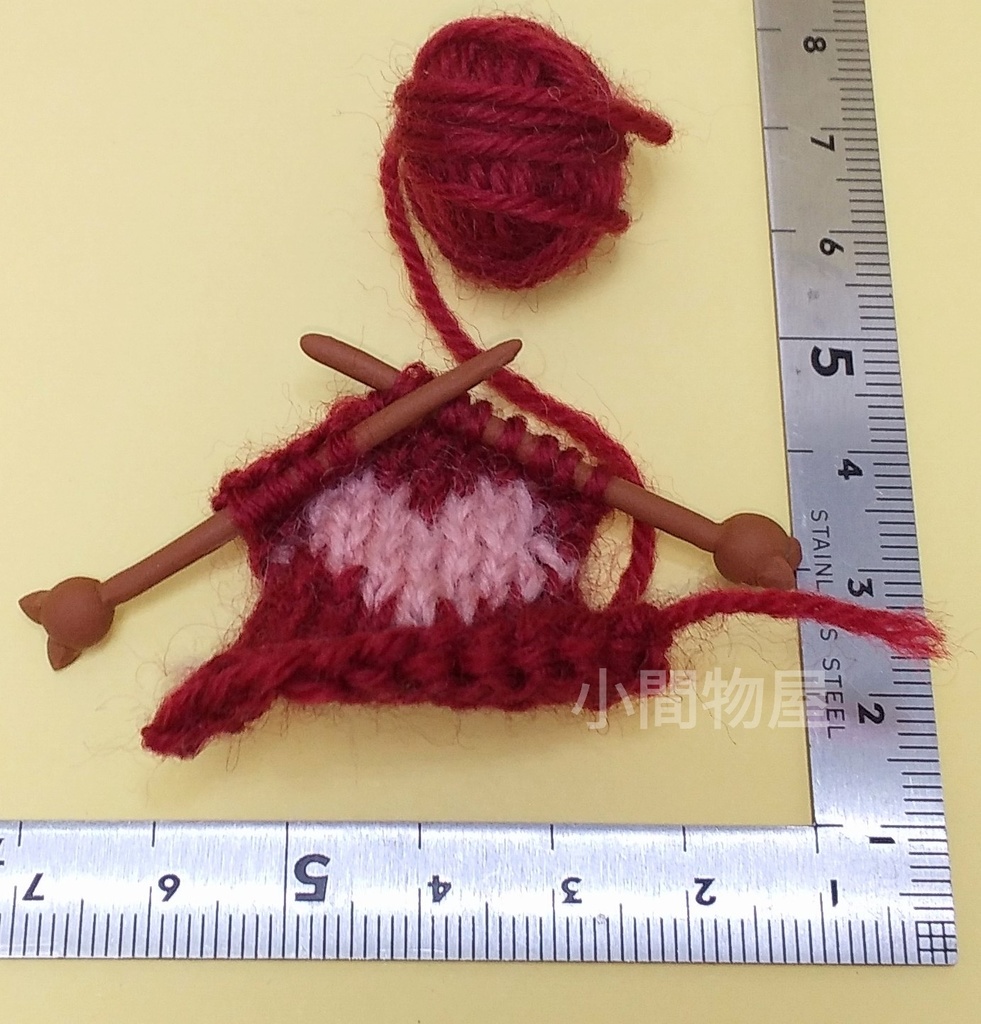 ハート編み物(ネコ)