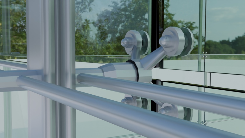 DPG工法のガラスの壁