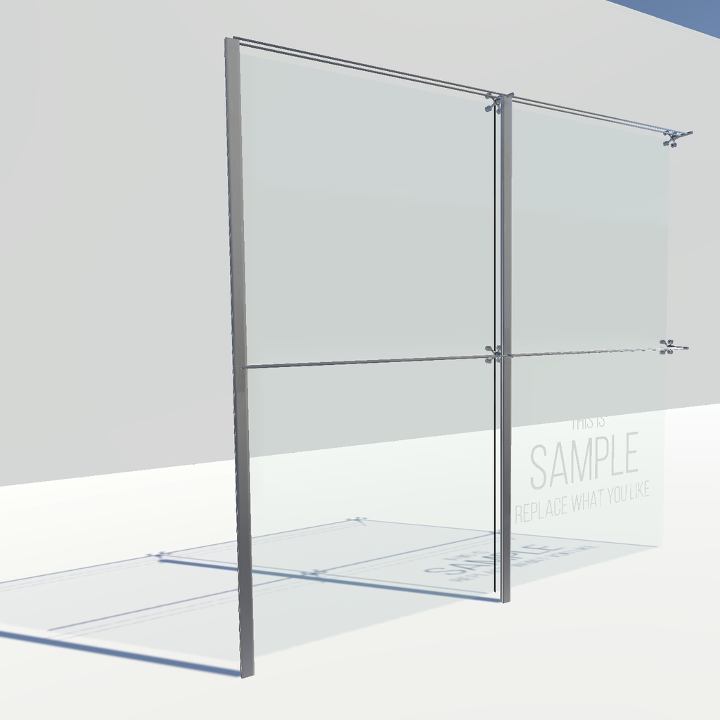 DPG工法のガラスの壁