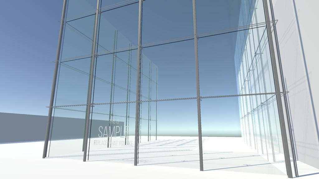 DPG工法のガラスの壁