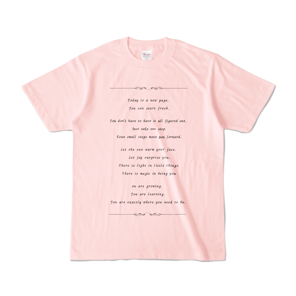 英文ロゴTシャツ