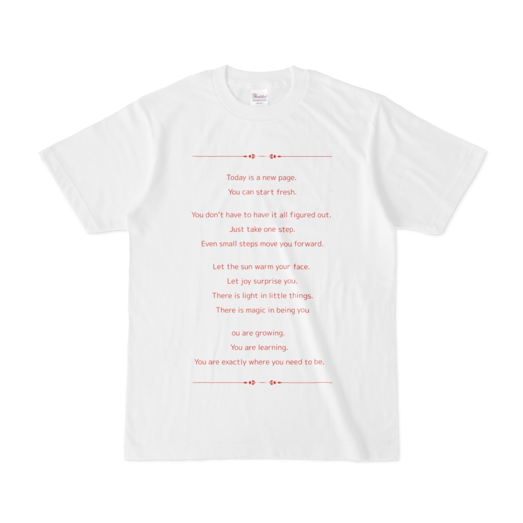 英文ロゴTシャツ