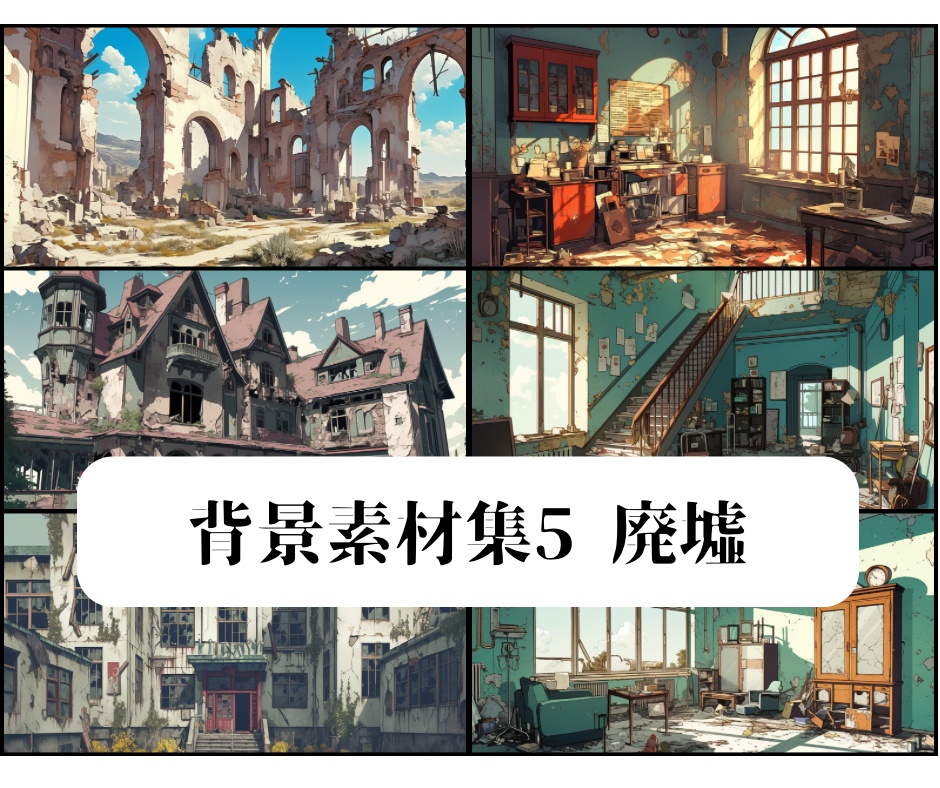 背景素材集5 廃墟
