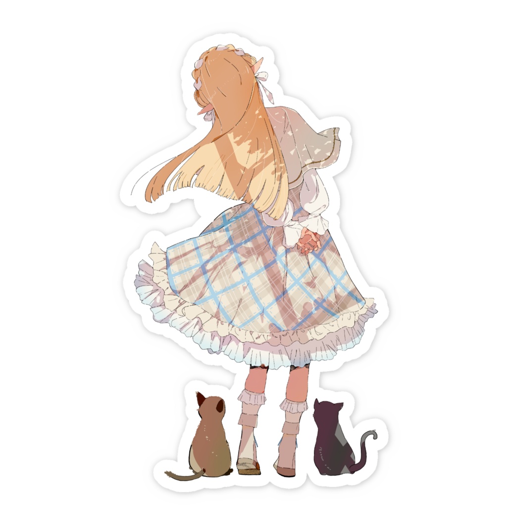 Shiranui Flare with neko waterproof sticker