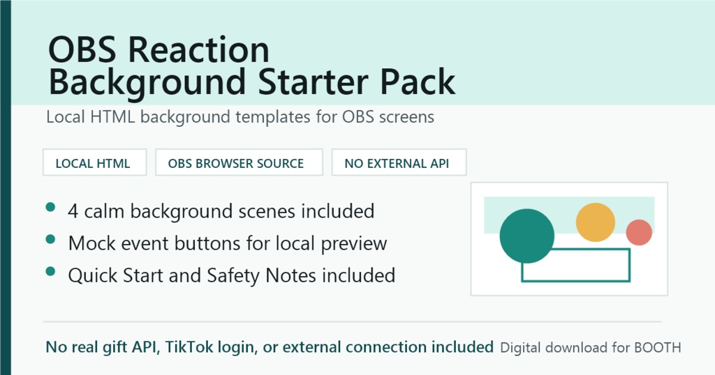 OBS Reaction Background Starter Pack