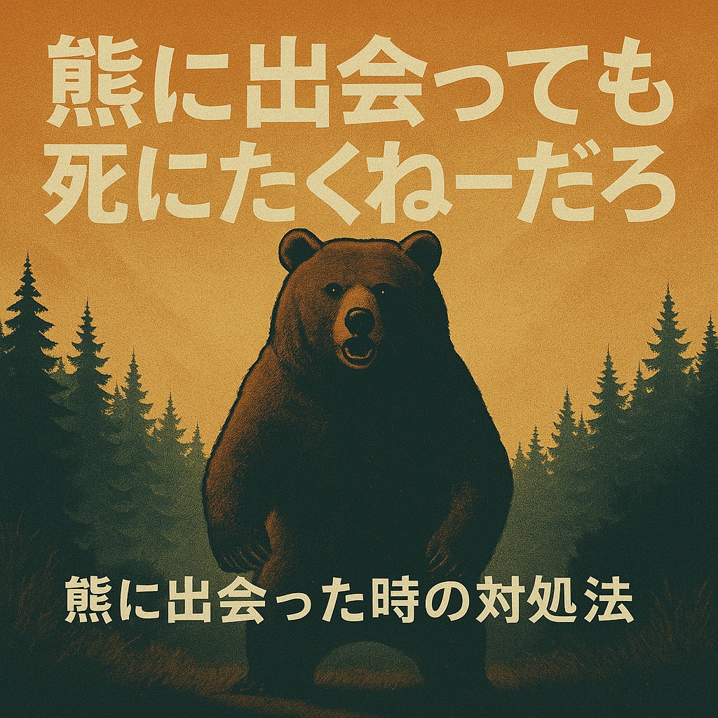 熊に出会っても死にたくねーだろ　熊に出会った時の対処法