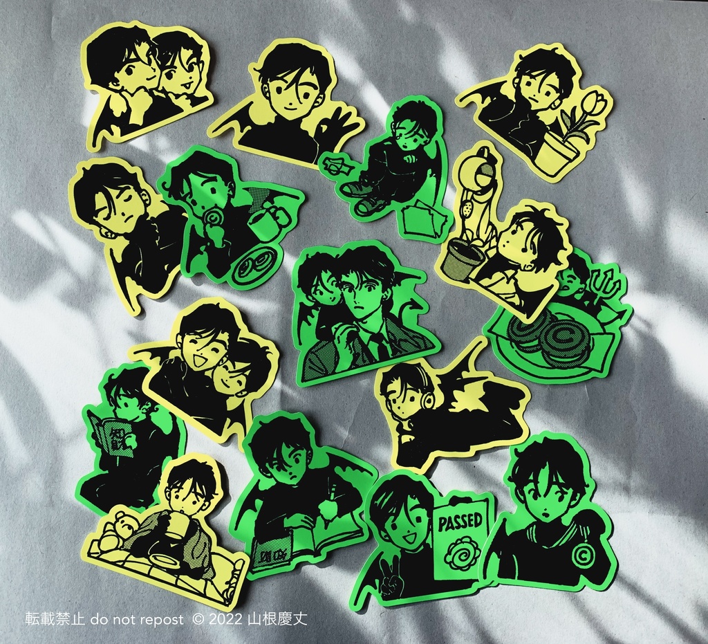 蛍光シールA 全16種類セット