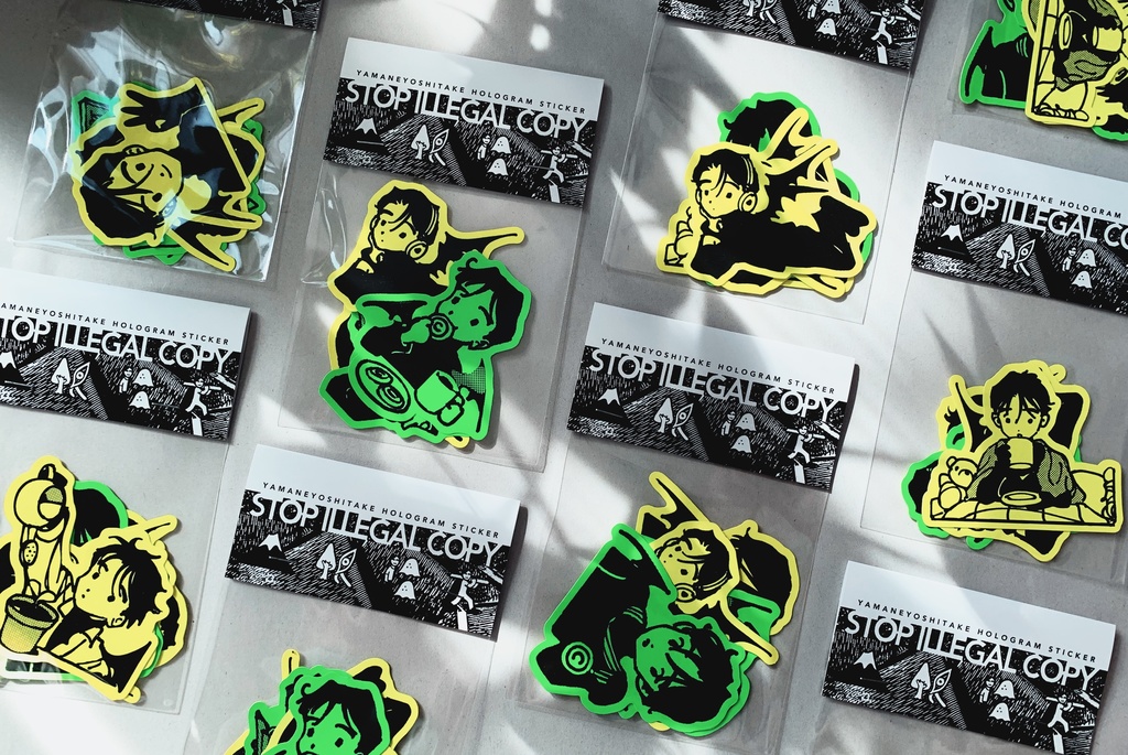 蛍光シールA ランダム4枚セット