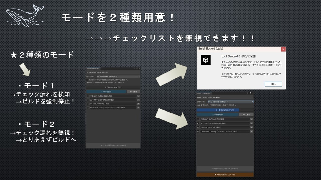 【無料】【VRChat】vtab BuildChecklist【Unity】