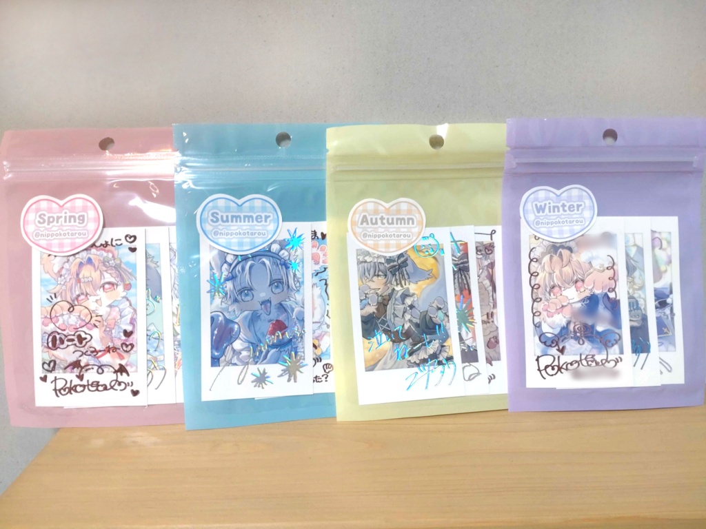 【新刊グッズセット】おかえりなさいませご主人さま♡+チェキ風カードセット