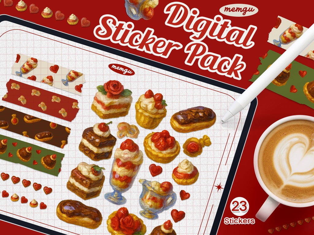 Goodnotes デジタルステッカー [memgu] STICKER 001