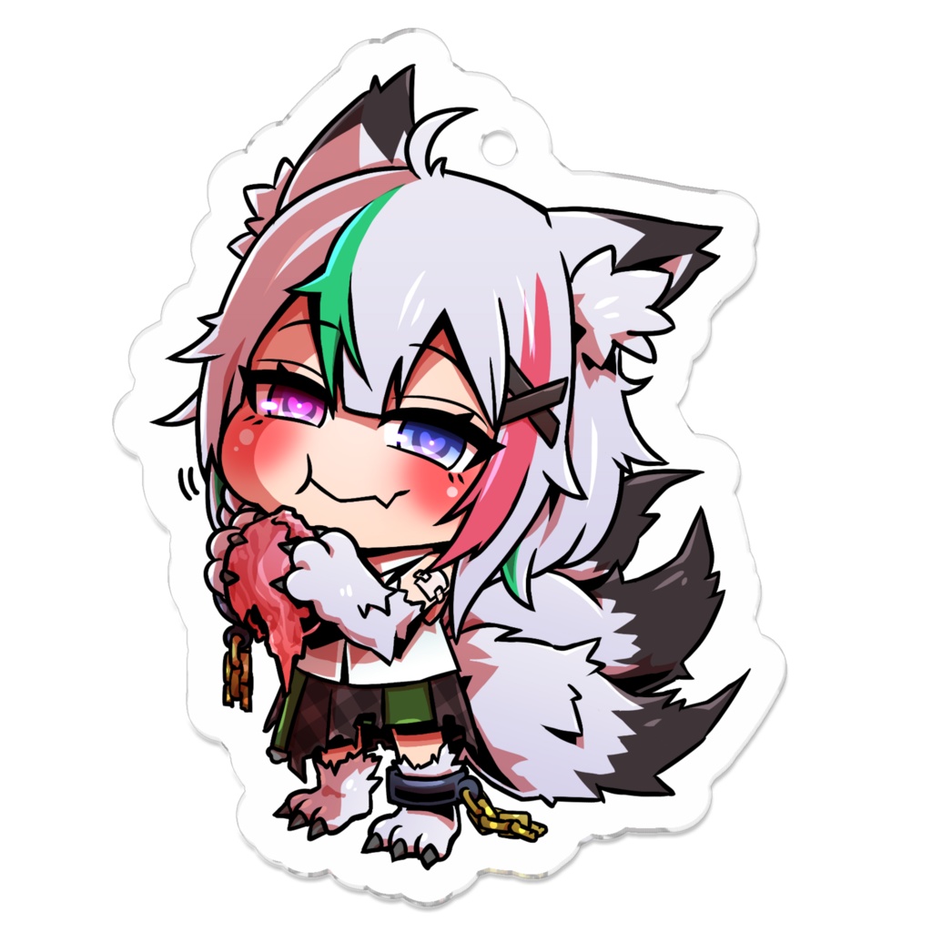 牙桜アシナ アクリルキーホルダー(半獣ver.)