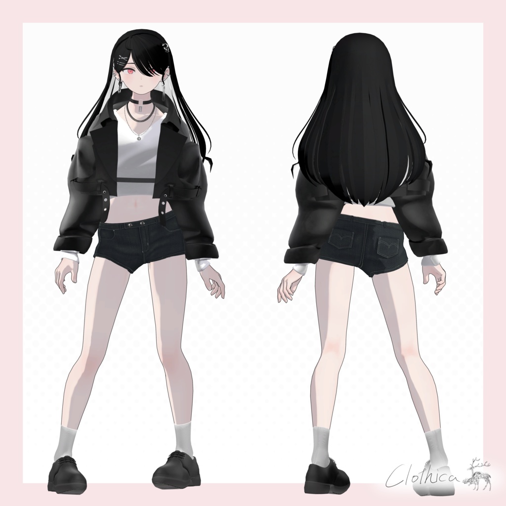 【Grus/Lapwing】C-B01 Denim Hot Pants