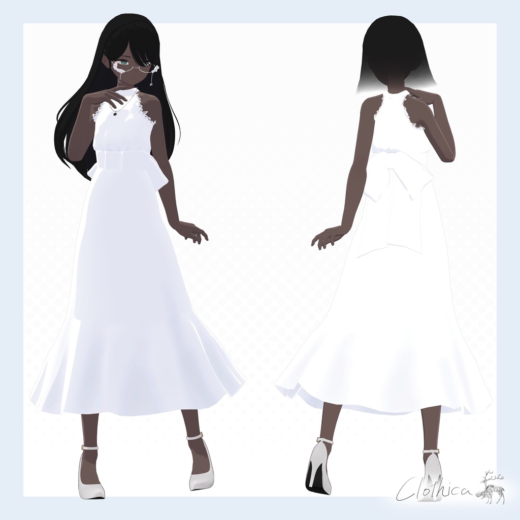 【Lapwing】C-D02 Ribbon Flare Dress