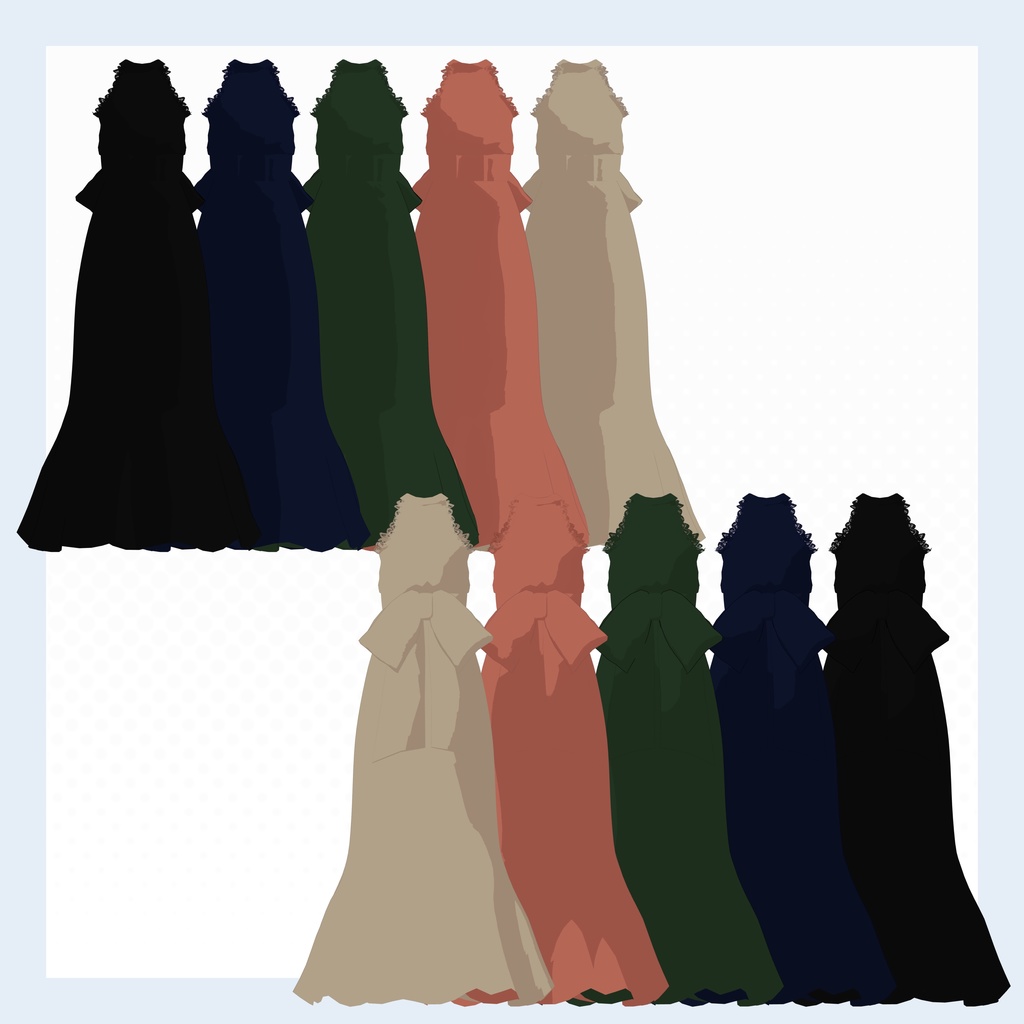 【Lapwing】C-D02 Ribbon Flare Dress