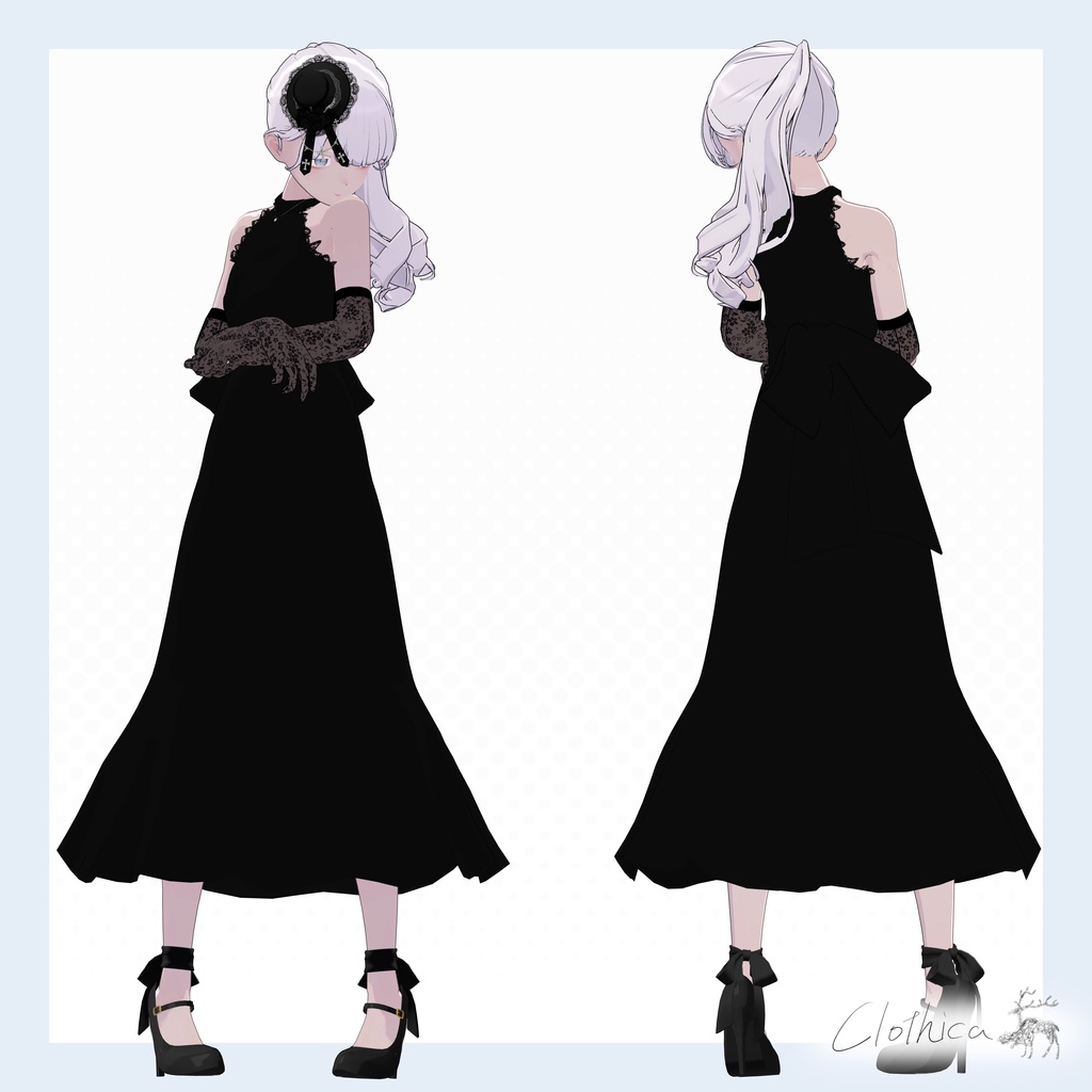 【Lapwing】C-D02 Ribbon Flare Dress