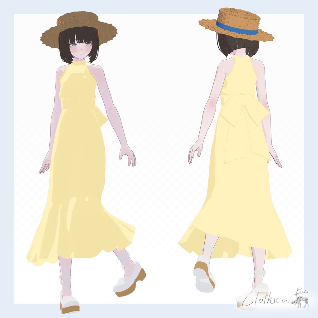 【Lapwing】C-D02 Ribbon Flare Dress