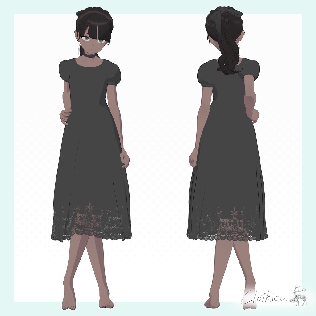 【Lapwing】C-D04 Lace Echo Dress