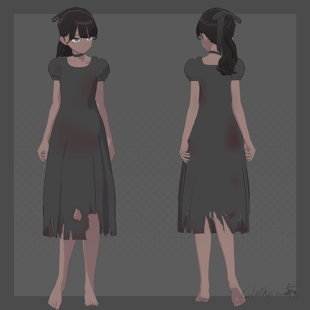 【Lapwing】C-D04 Lace Echo Dress