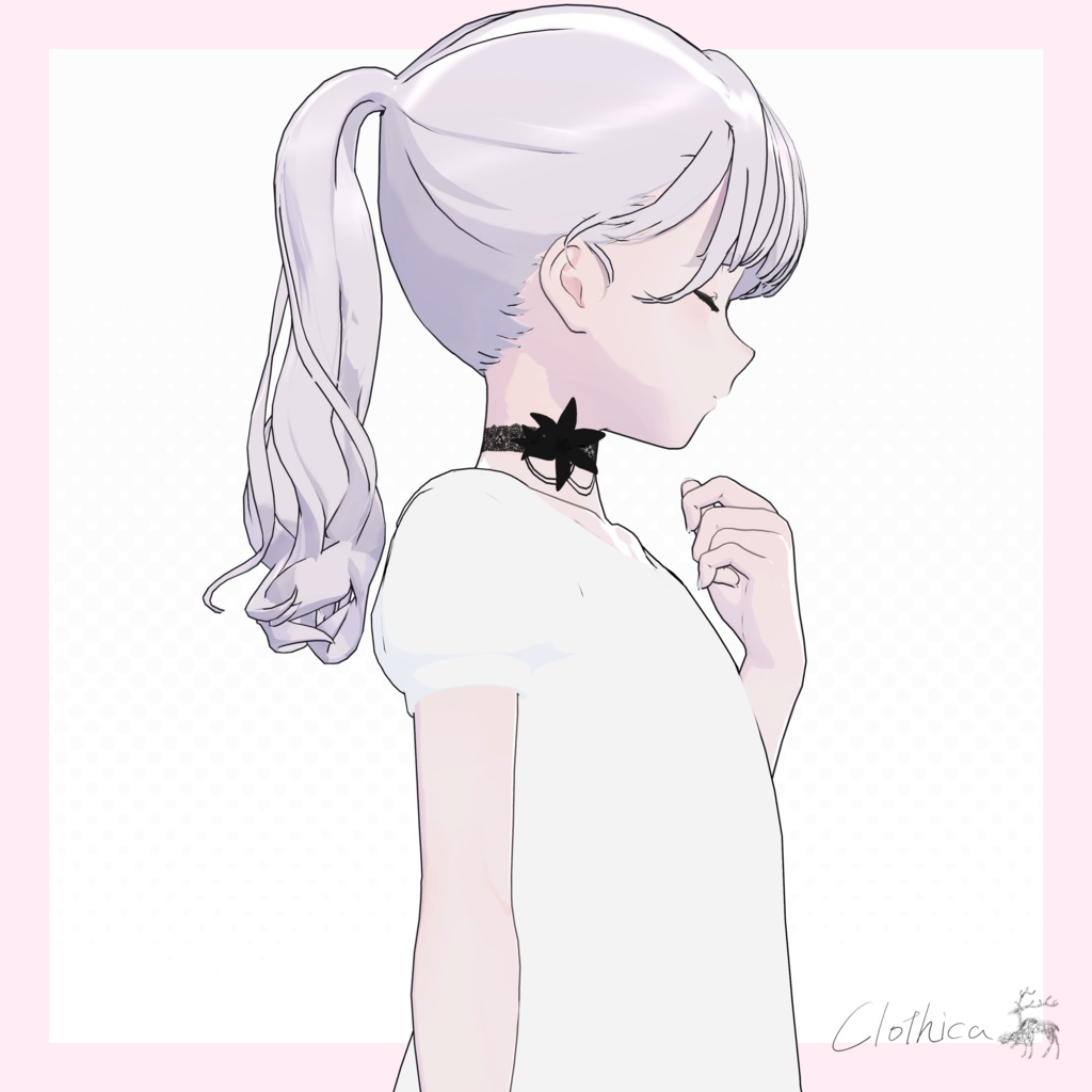 【無料/free】C-A07 Lily Veil Choker